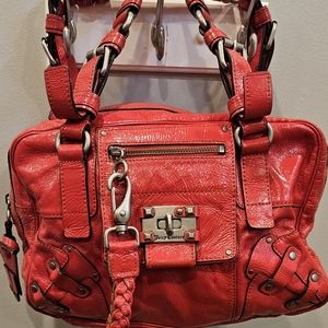 Juicy Couture Crinkled Patent Leather HOBO Shoulder Bag